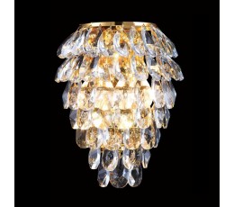 Светильник настенный Charme AP3 Gold/Transparent Crystal Lux
