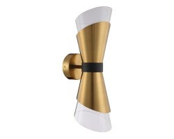 Бра Gris AP2 Brass Crystal Lux