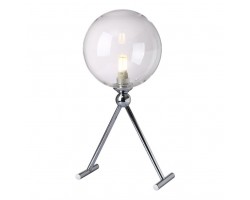 Лампа настольная Fabricio LG1 Chrome/Transparente Crystal Lux