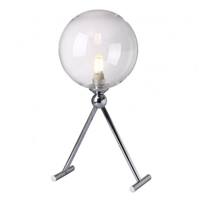 Лампа настольная Fabricio LG1 Chrome/Transparente Crystal Lux