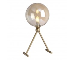 Лампа настольная Francisca LG1 Gold/Cognac Crystal Lux