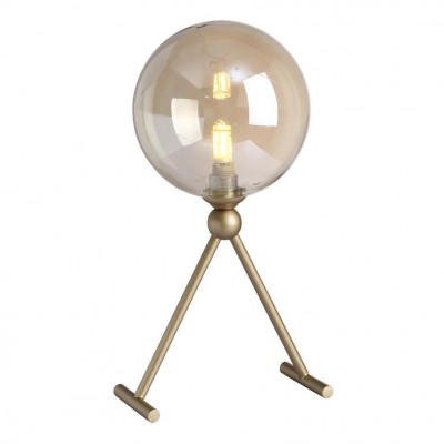 Лампа настольная Francisca LG1 Gold/Cognac Crystal Lux