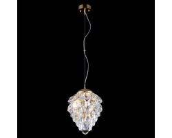 Светильник подвесной Charme SP2 Gold/Transparent Crystal Lux