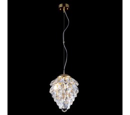 Светильник подвесной Charme SP2 Gold/Transparent Crystal Lux