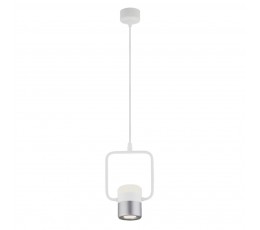 Светильник подвесной 50165/1 LED белый/серебро Eurosvet